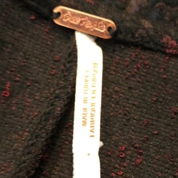 Free People Womens Dress Sunset Jacquard Mini with Puffed Sleeves - Picture 10 of 12